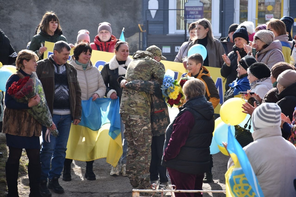 Зустріч Сергія Лайкіна, який повернувся з російського полону