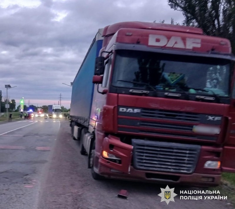 Фото аварії, внаслідок якої загинув 76-річний велосипедист.