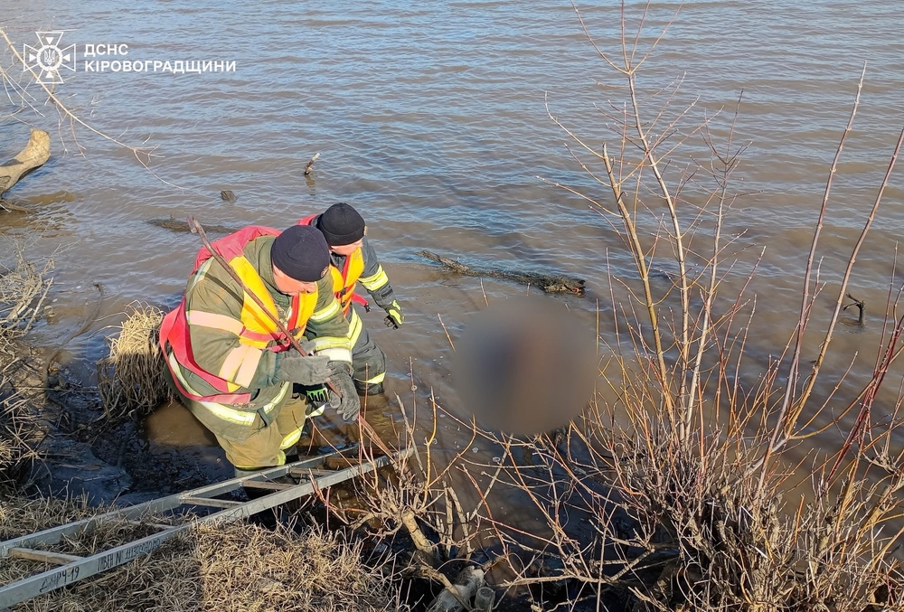 Рятувальники дістають потопельника зі ставка 