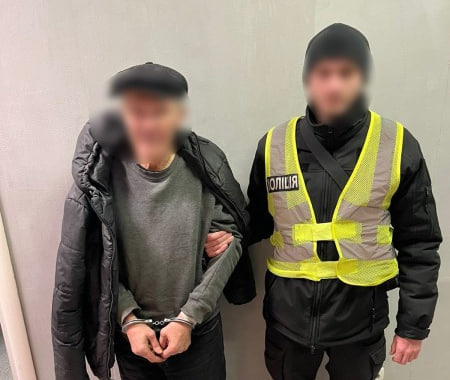 Затриманий підозрюваний з поліцейським