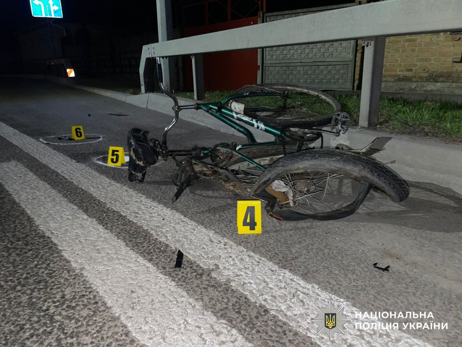 Пошкоджений в ДТП велосипед