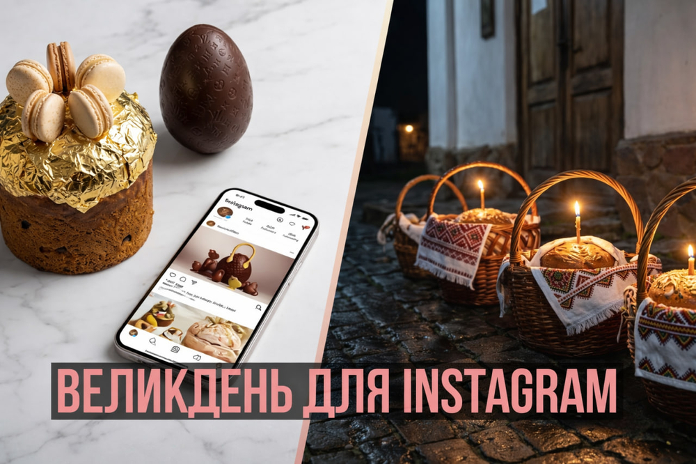 Колаж з розкішним варіантом святкування та більш традиційним