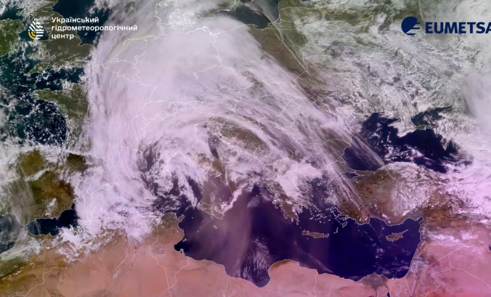 Карта переміщення атмосферних мас