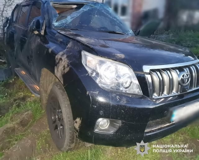 Понівечене авто після ДТП