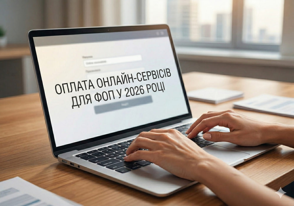 ілюстративне зображення ноутбука та рук