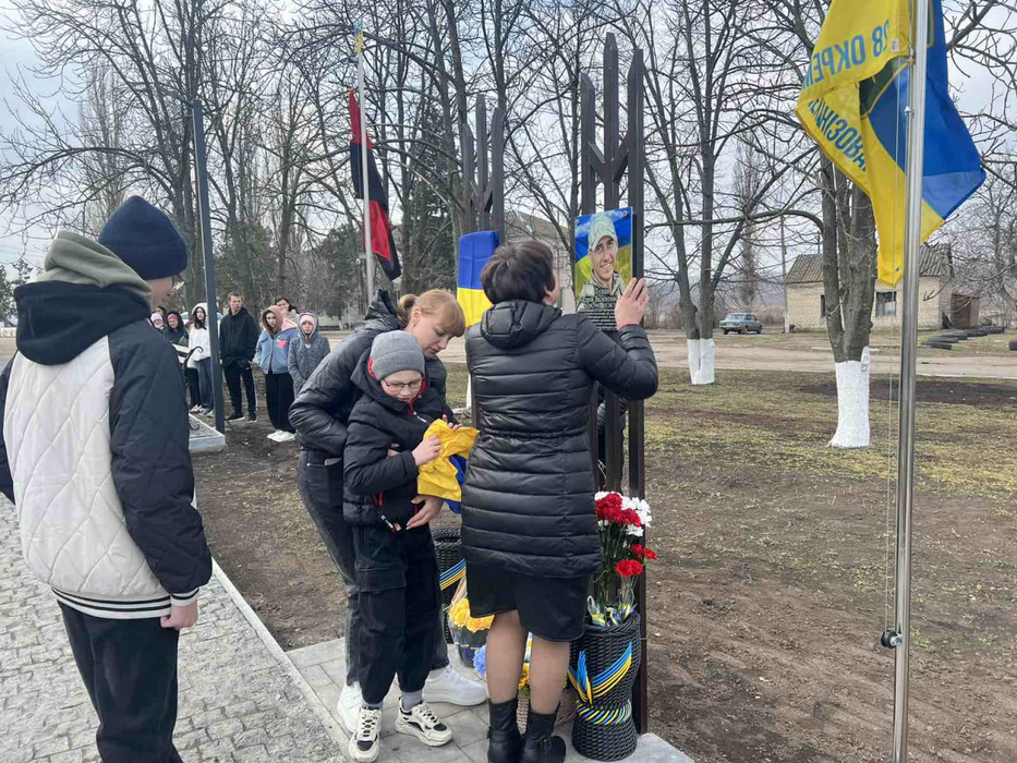 Відкриття Алеї пам'яті Героїв у селі Добрянка на Кіровоградщині