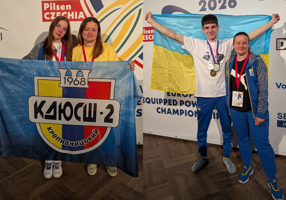 Вихованці кропивницької ДЮСШ №2 Діана Лаврусь та Матвій Яковенко