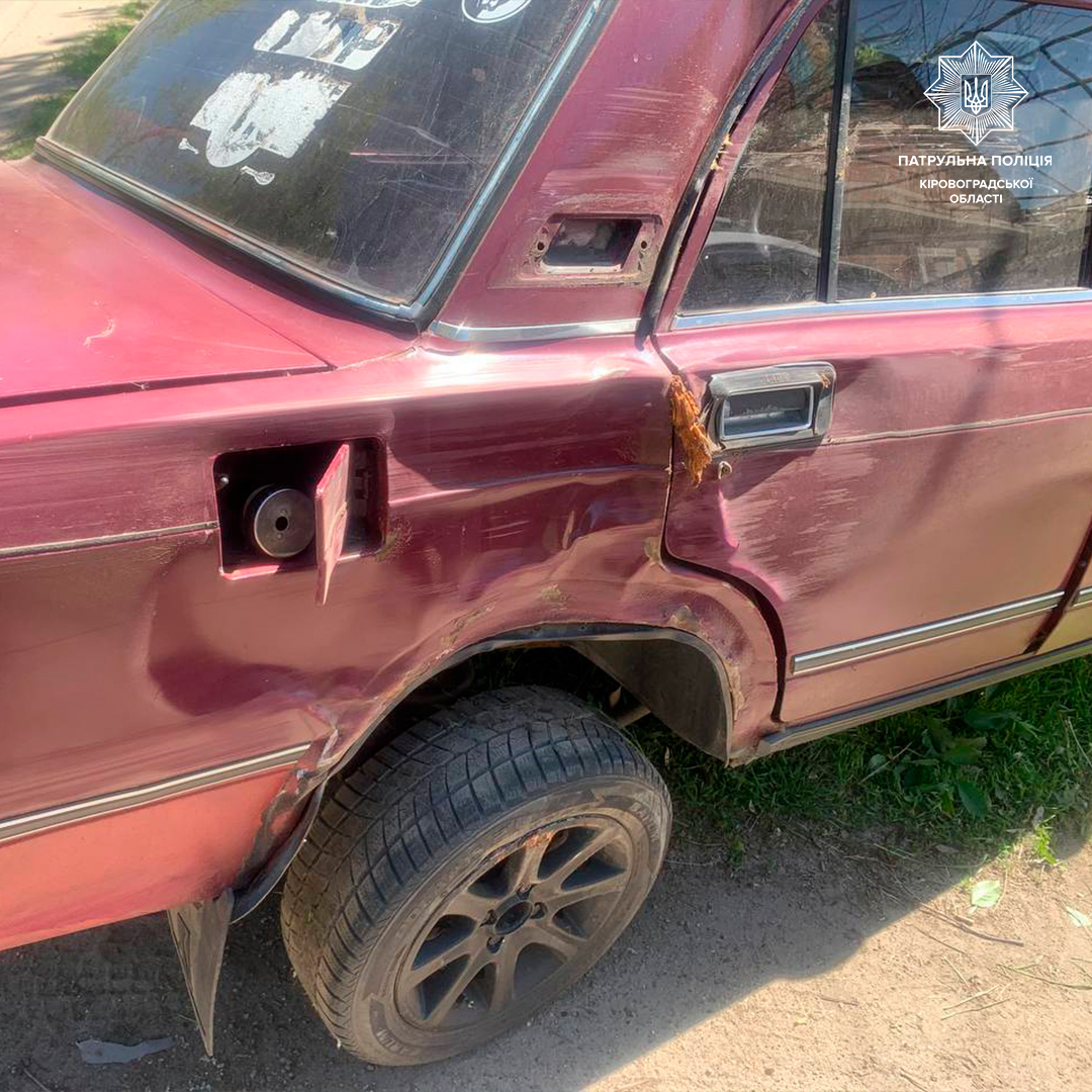 водій нетверезим сів за кермо та скоїв ДТП у Кропивницькому