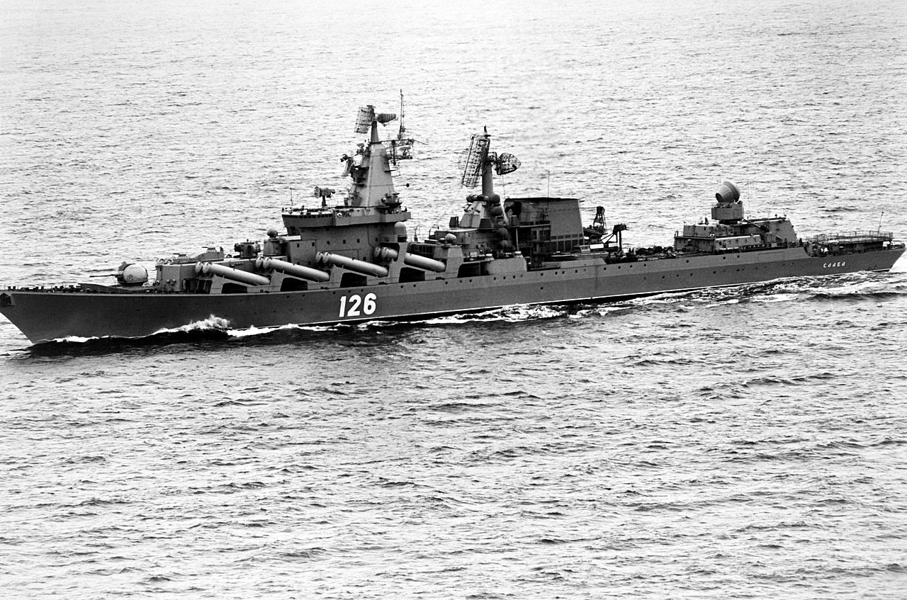 A_port_view_of_the_Soviet_cruiser_SLAVA,_the_first_of_its_class,_underway_-_DPLA_-_729c76036986e126952c25f9a099b078