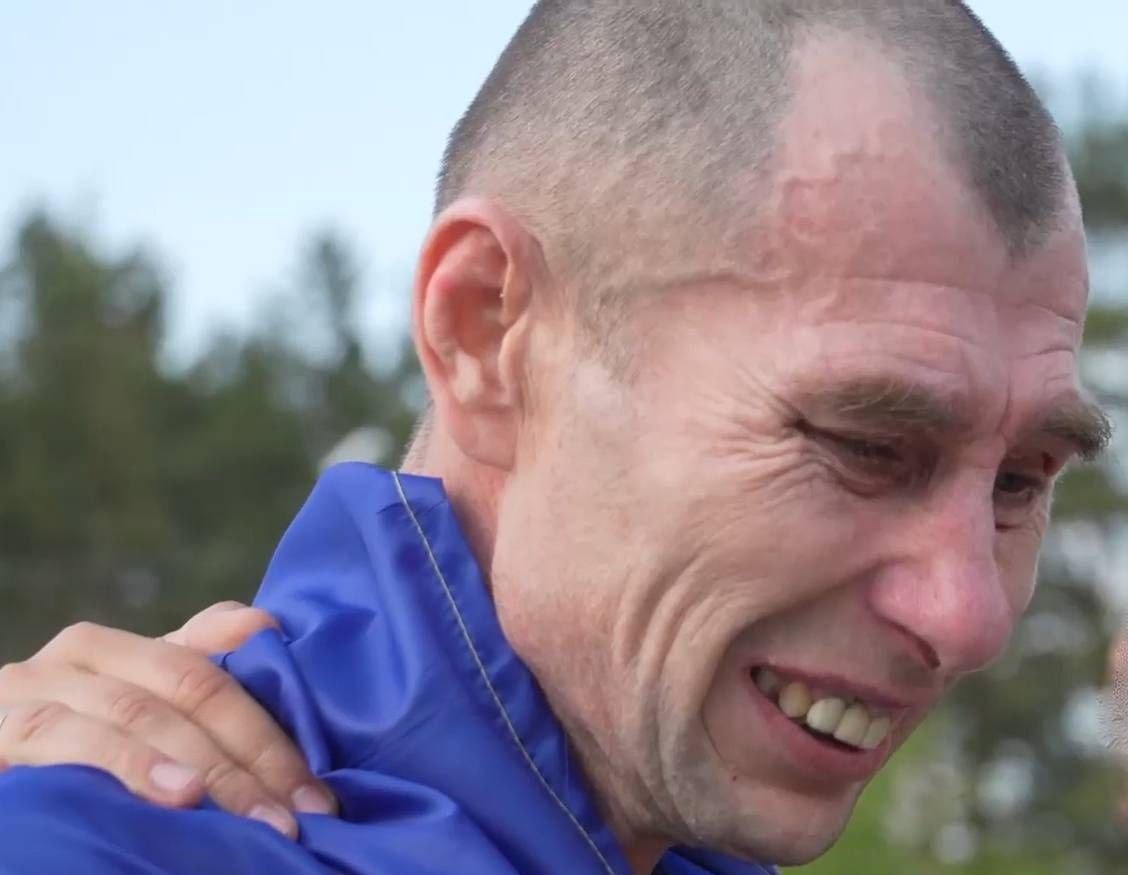 Звільнений з полону військовий Сергій Маштега