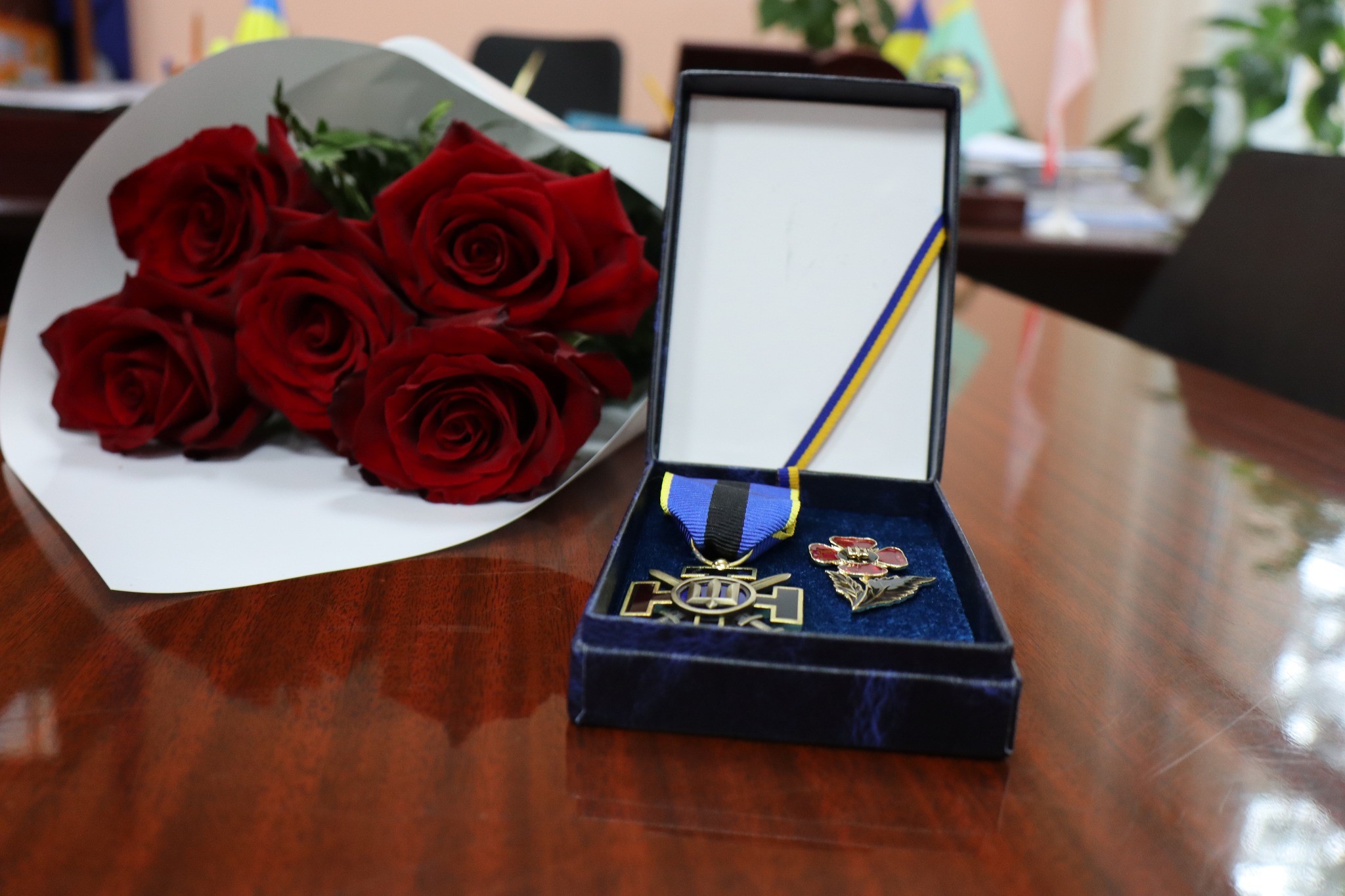 В Онуфріївській громаді родині загиблого воїна передали його нагороду