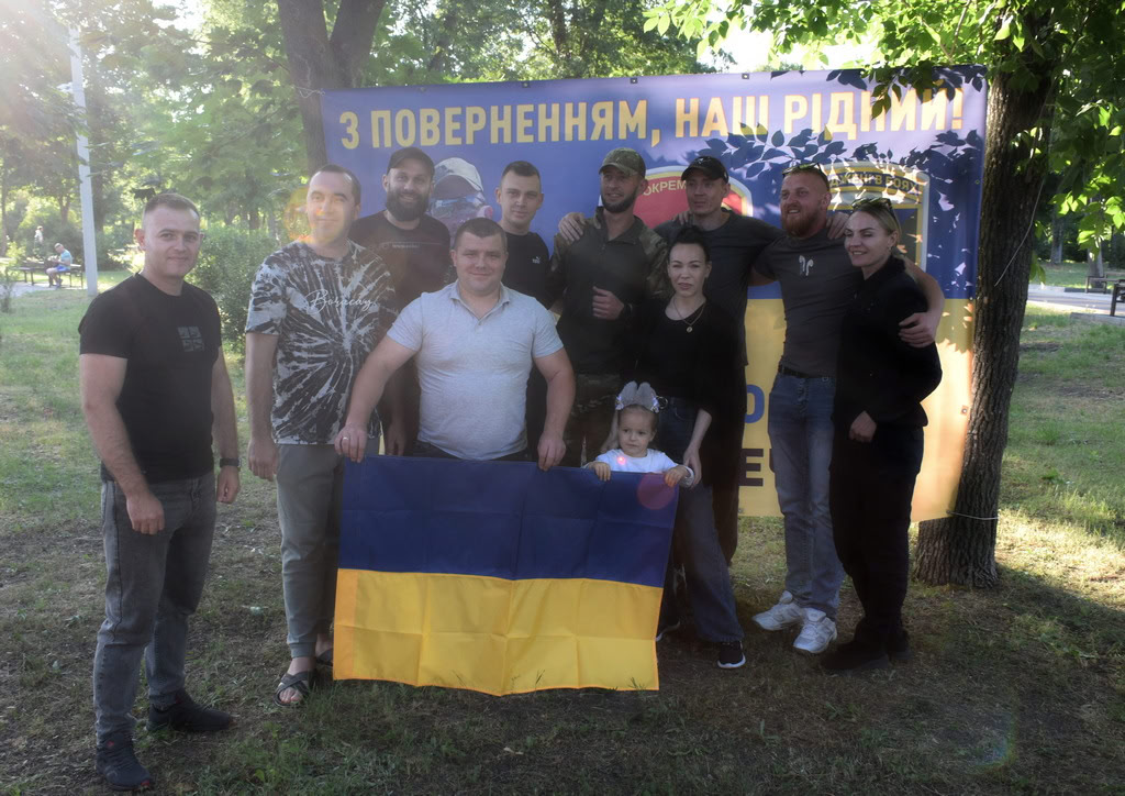 З полону зустріли військослужбовця Ярослава Щербака у Кропивницькому