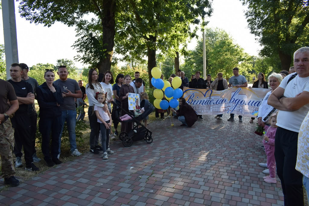 З полону зустріли військослужбовця Ярослава Щербака у Кропивницькому
