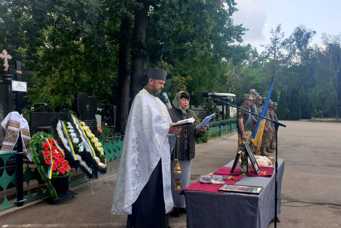 Прощання з військовослужбовцем Кирилом Яцуном у Кропивницькому