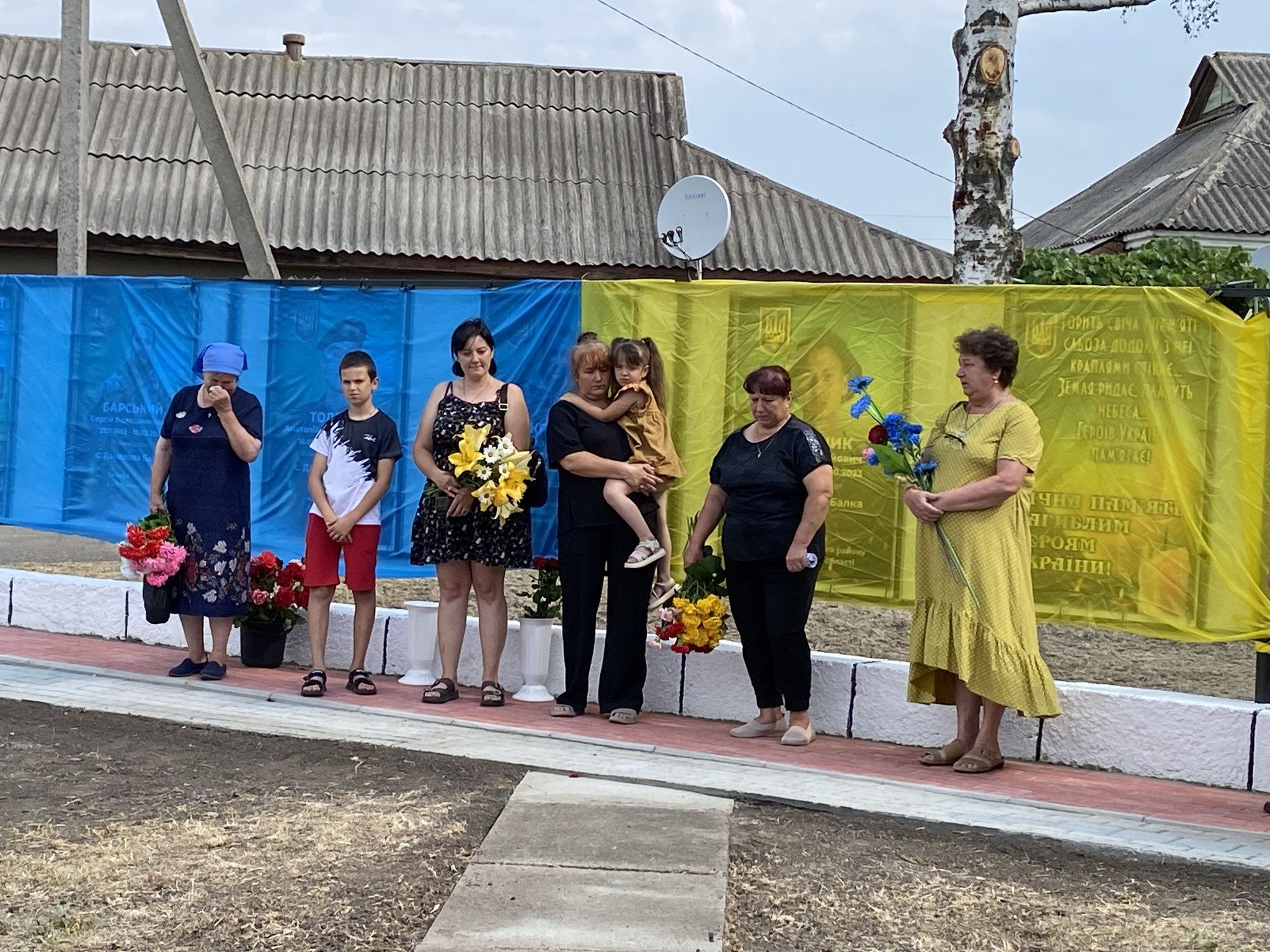 У селі Данилова Балка відкрито Алею Слави на честь полеглих Героїв