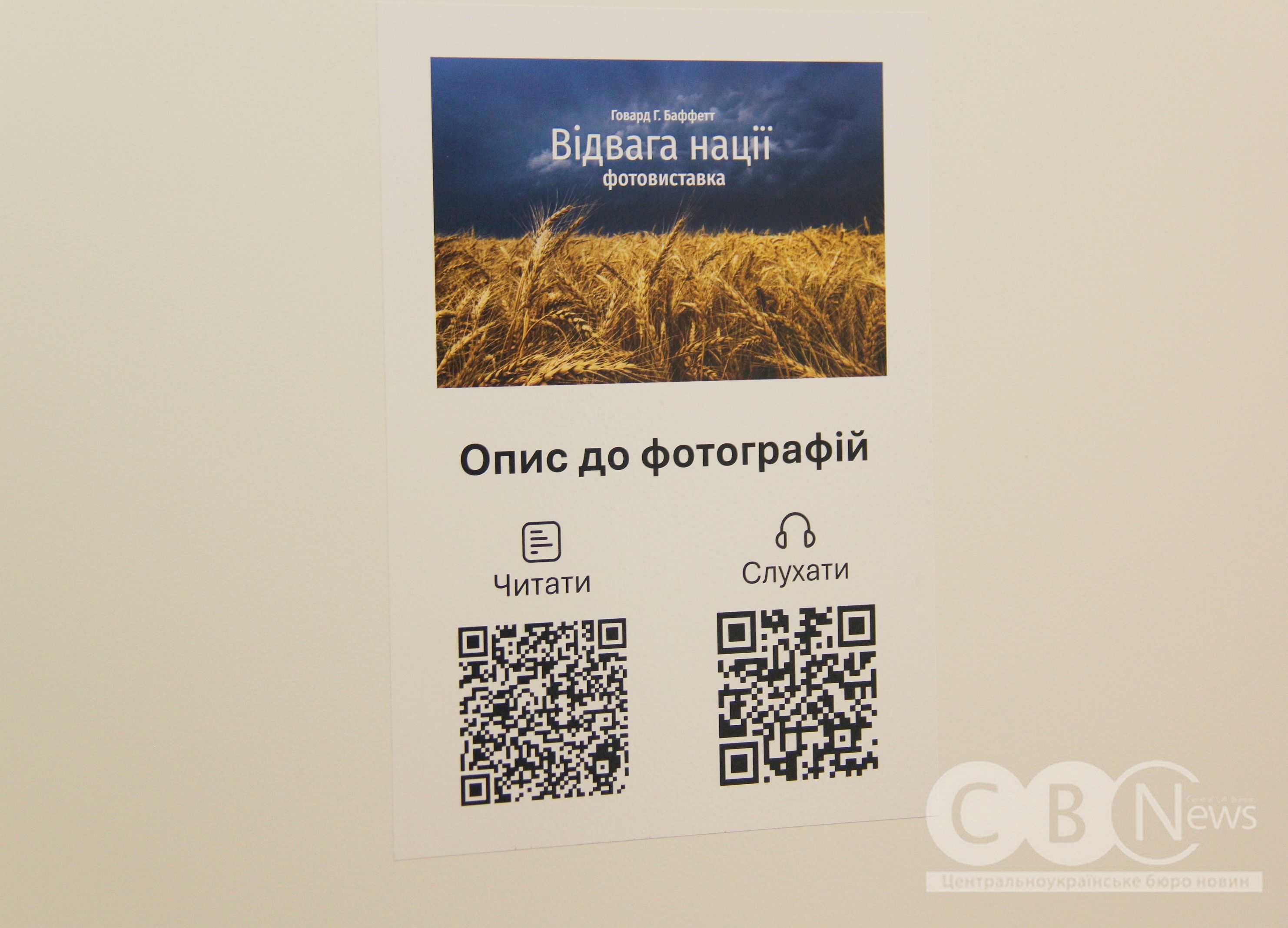 Мистецький поїзд з фотовиставкою Говарда Баффетта у Кропивницькому