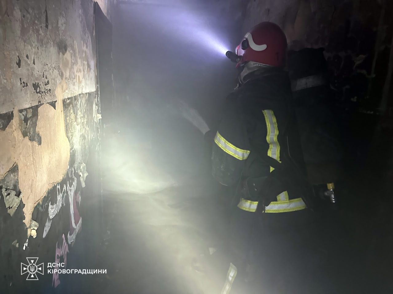 На пожежі у багатоповерхівці Кропивницького врятували трьох дорослих та двох дітей