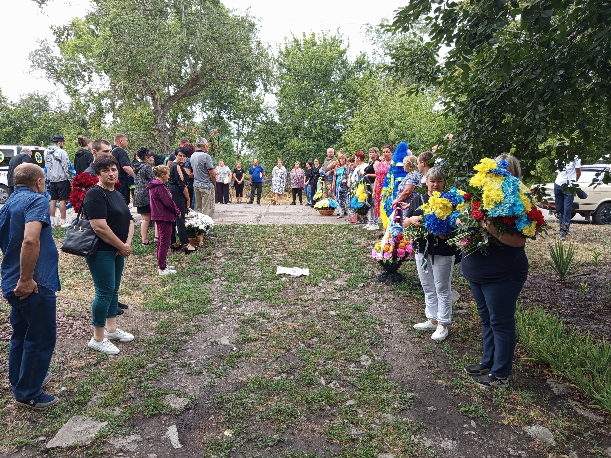 Ігоря Череп'яного, який загинув на Херсонщині, в останню путь провели у Долинській громаді