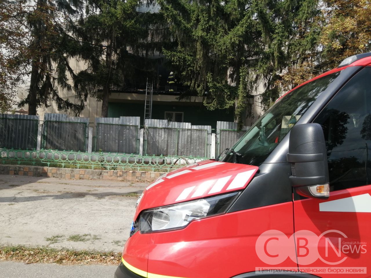 Пожежа на Телецентрі у Кропивницькому