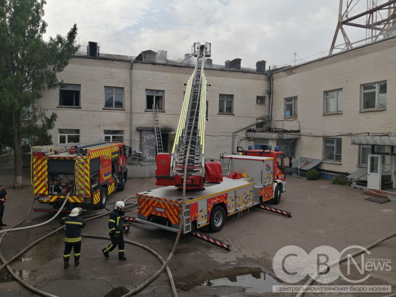 Пожежа на Телецентрі у Кропивницькому