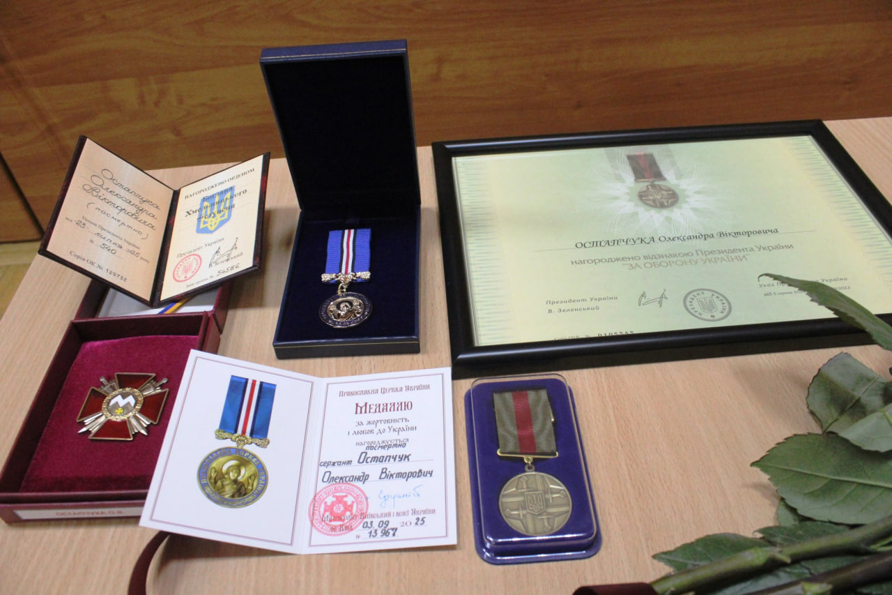 Рідним загиблого з Долинської вручили його посмертні нагороди