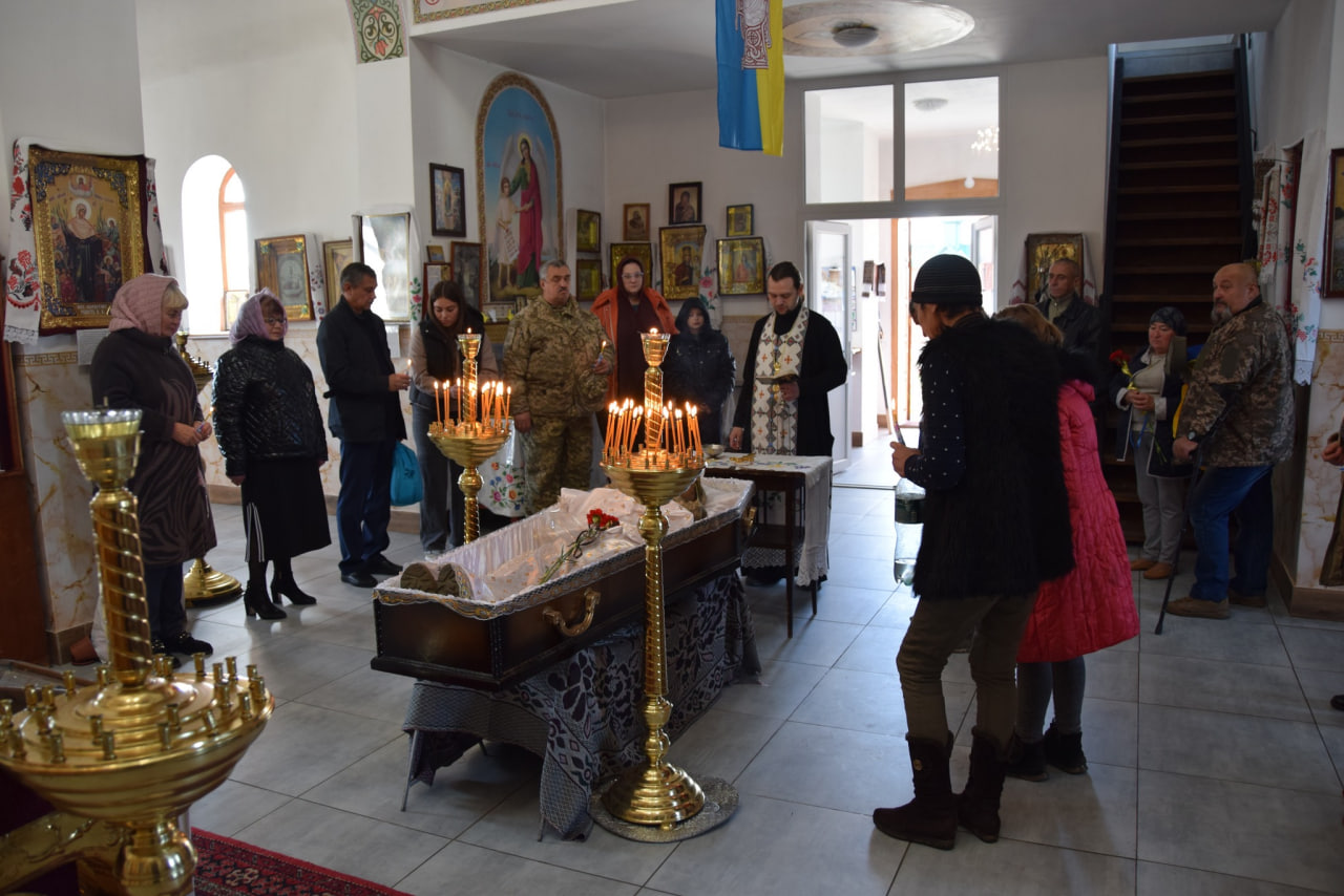 З ветераном АТО попрощалися у Петрівській громаді
