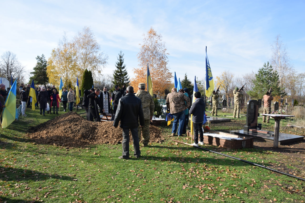 З ветераном АТО попрощалися у Петрівській громаді