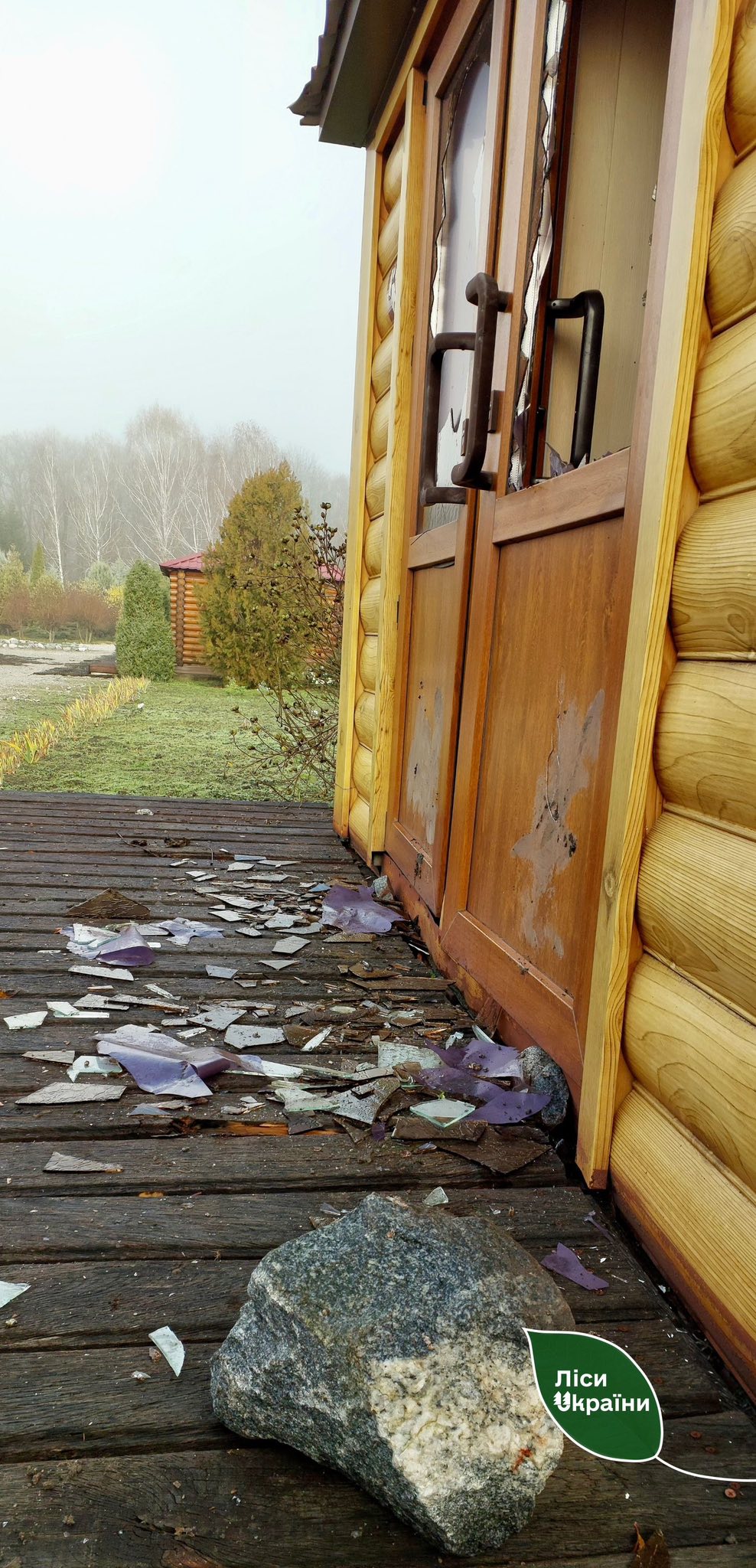 Вандал пошкодив рекреаційний пункт «Лісовичок» на Кіровоградщині