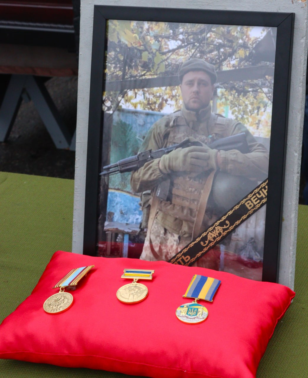 Із загиблим бійцем попрощалися у Світловодській громаді