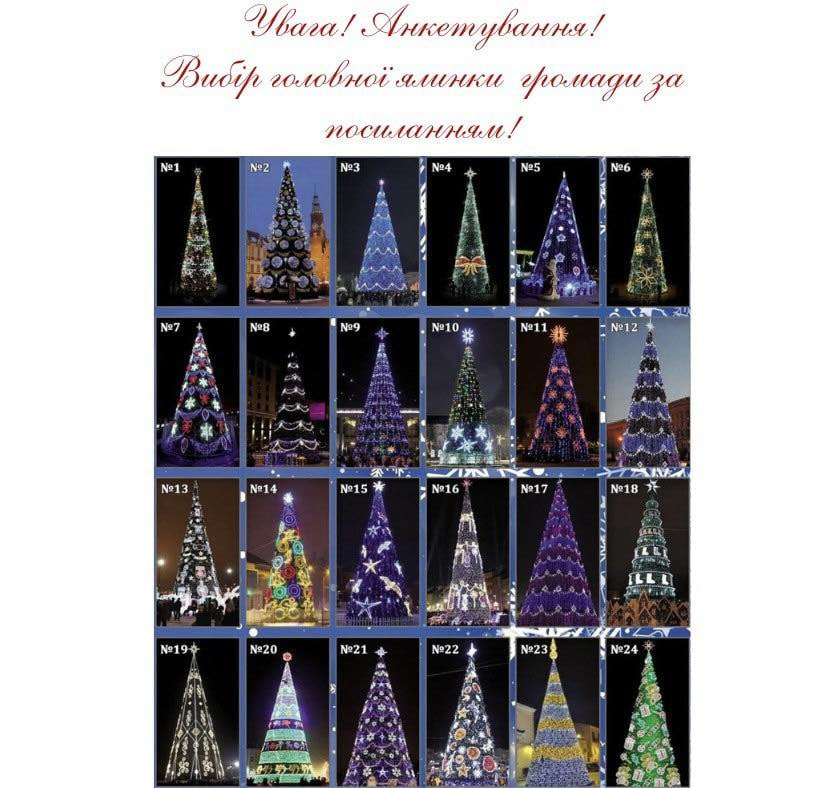 У Голованівську обирають головну новорічну ялинку селища