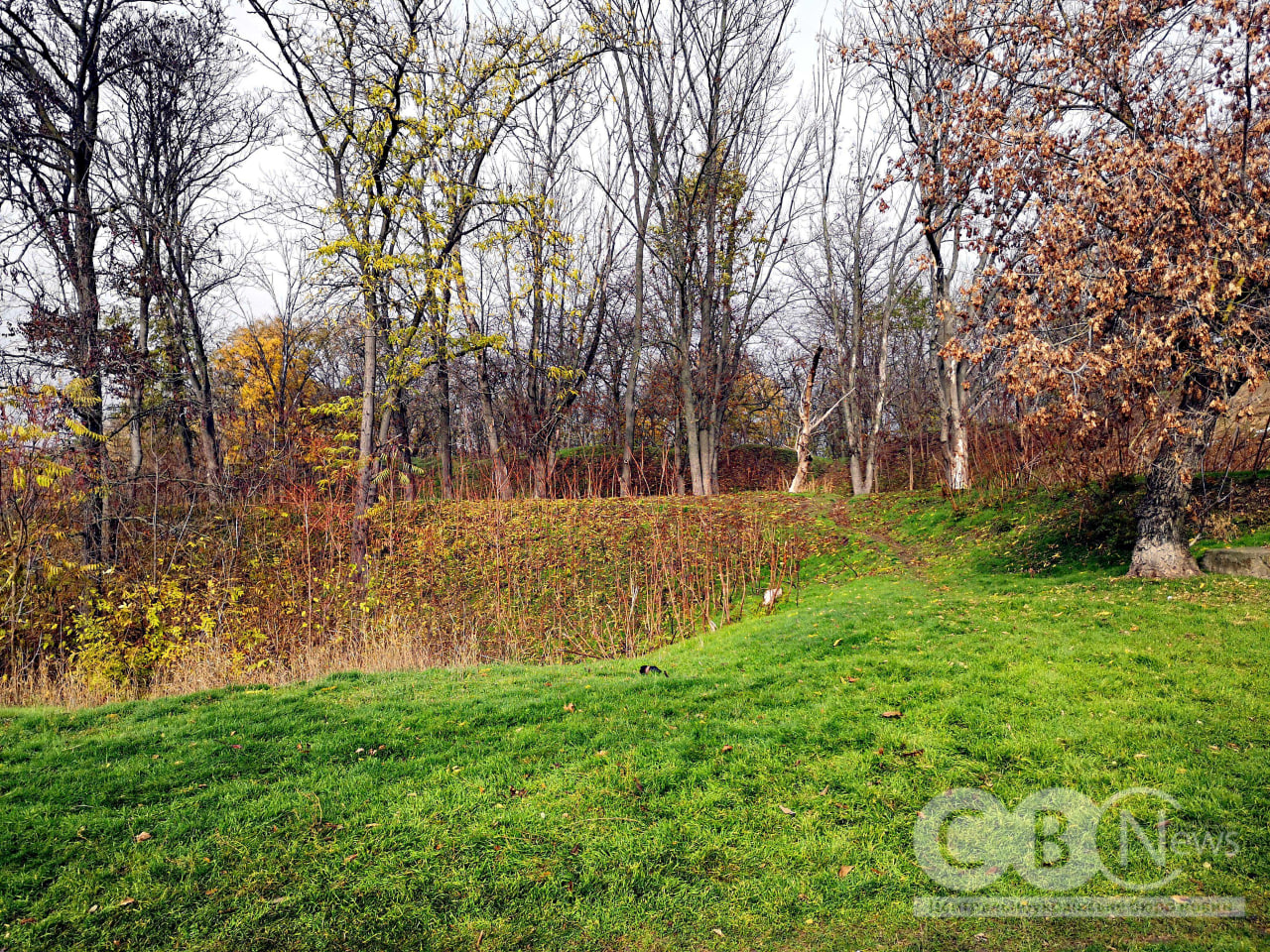Фортечні вали у Кропивницькому вкрилися осіннім листям