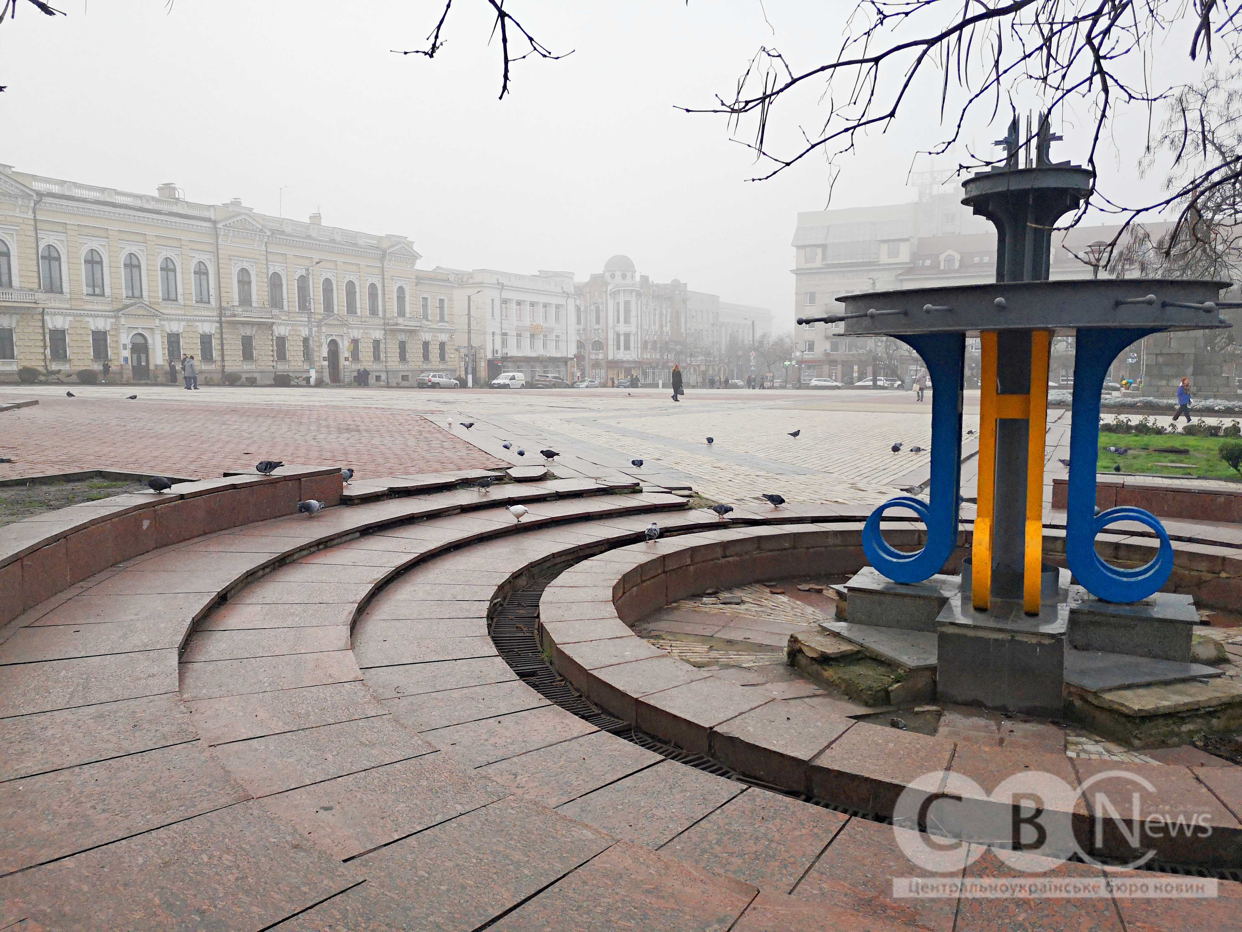 Ранковий туман огорнув грудневий Кропивницький