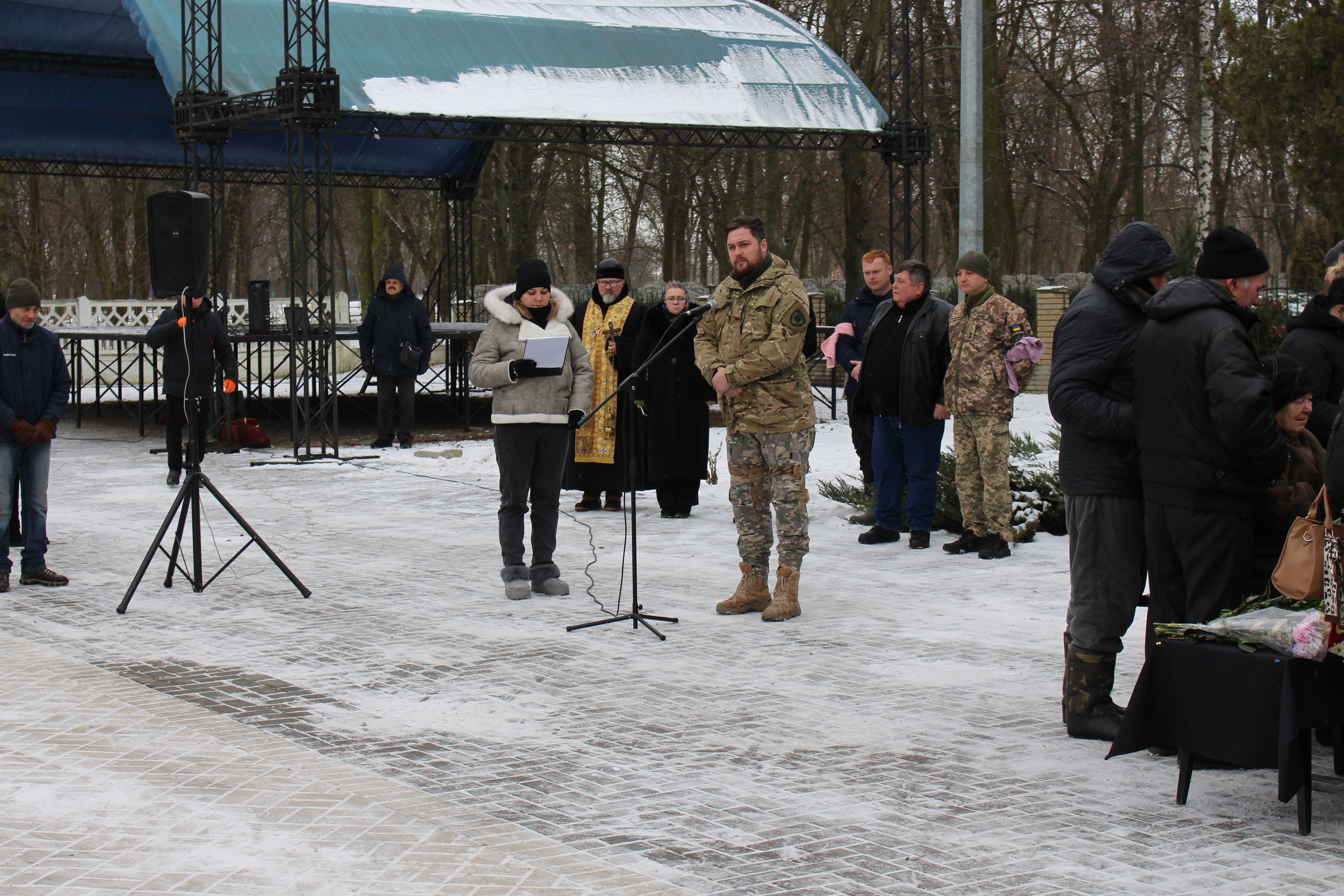 Із загиблим бійцем попрощалися у Маловисківській громаді