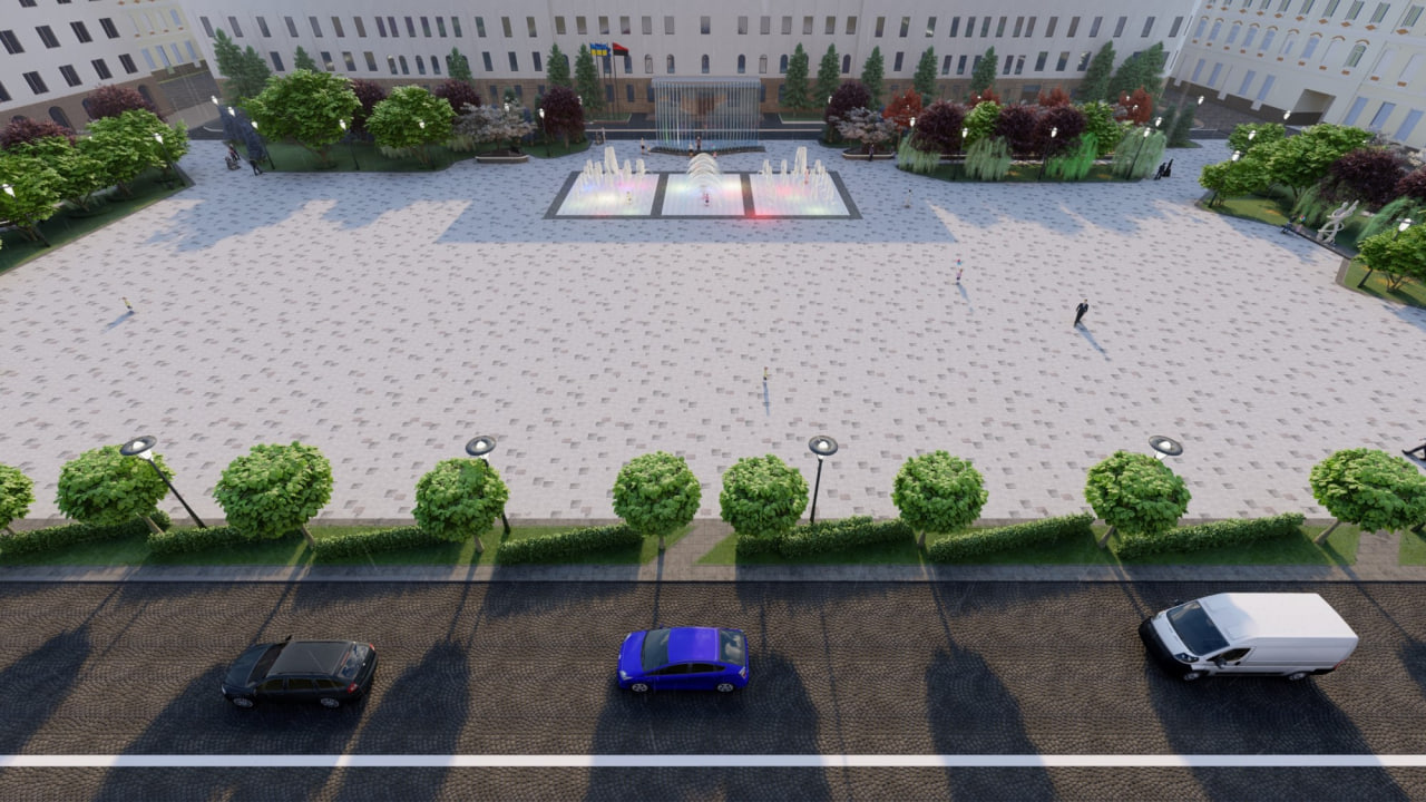 Якою стане площа Героїв Майдану у Кропивницькому після реконструкції