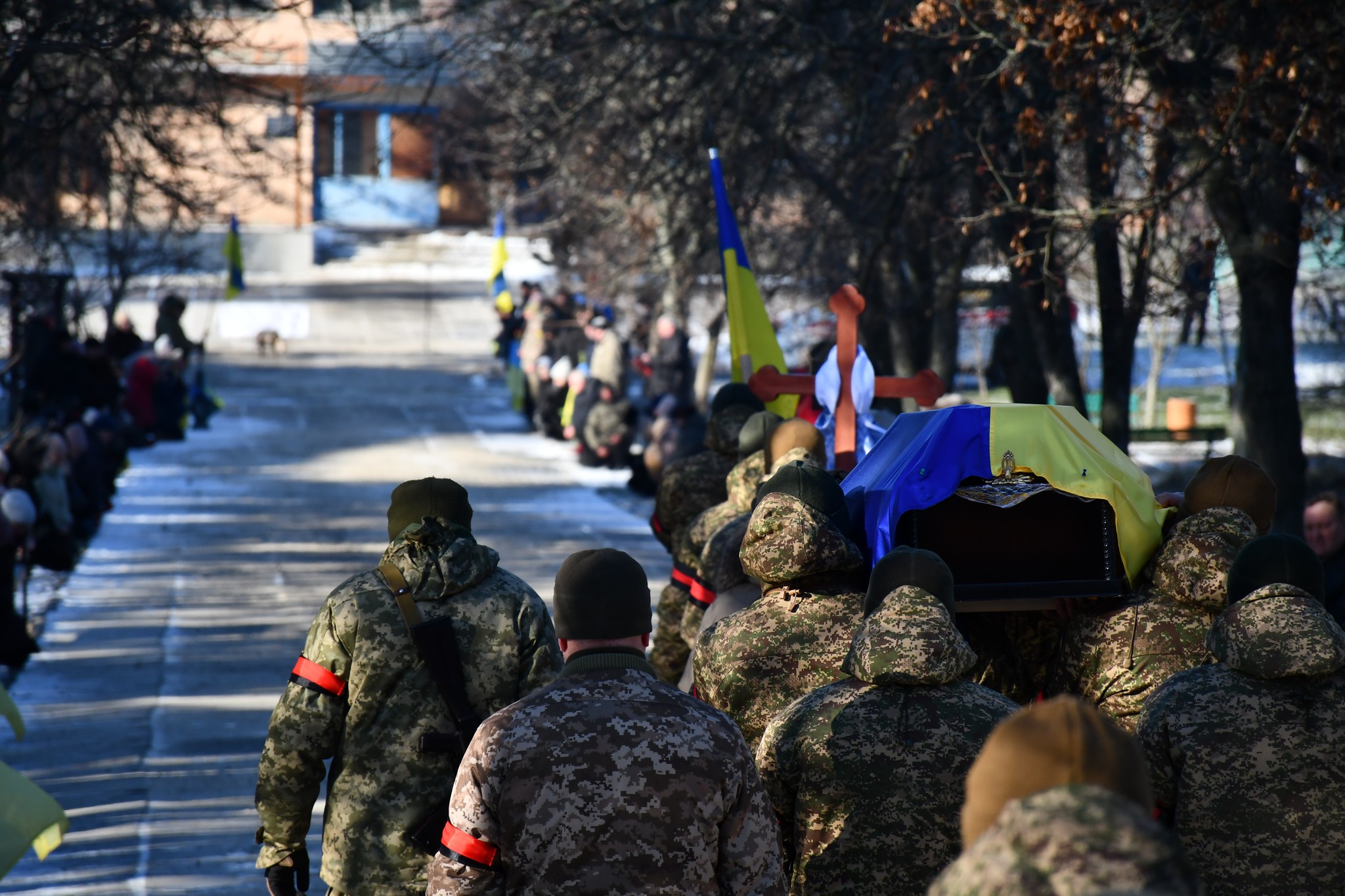 Із загиблим на Чернігівщині бійцем попрощалися в Приютівській громаді