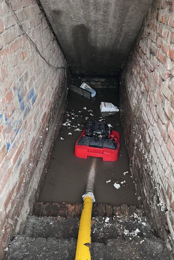 Паводок в Онуфріївській громаді підтопив укриття ліцею та подвірʼя будинків