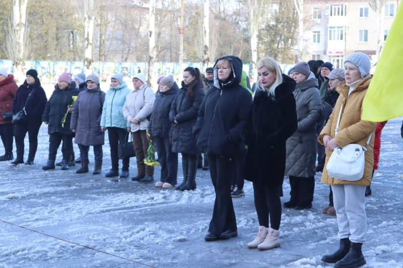 Містяни проводять в останню путь військового Сергія Клеймахіна у Світловодську