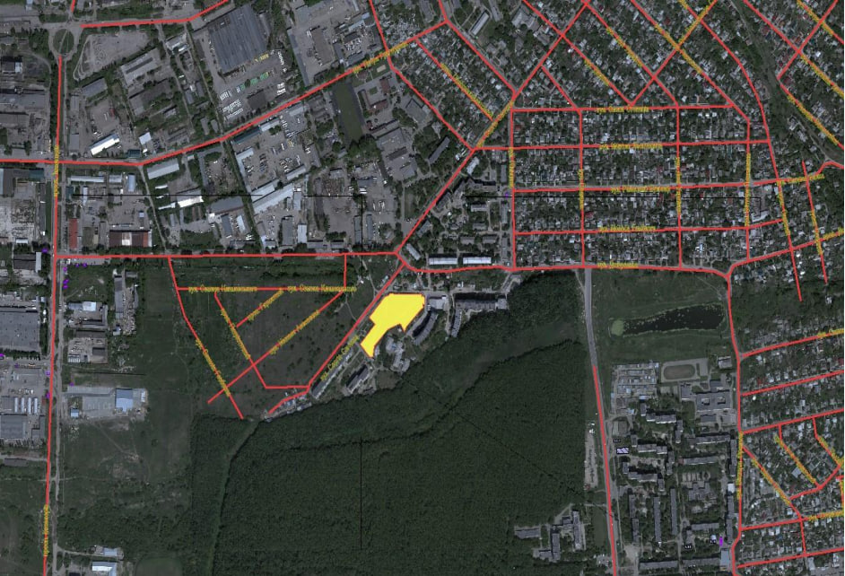 Ділянка на карті