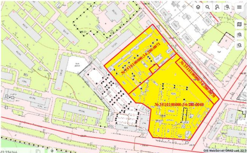 Визначена ділянка на карті