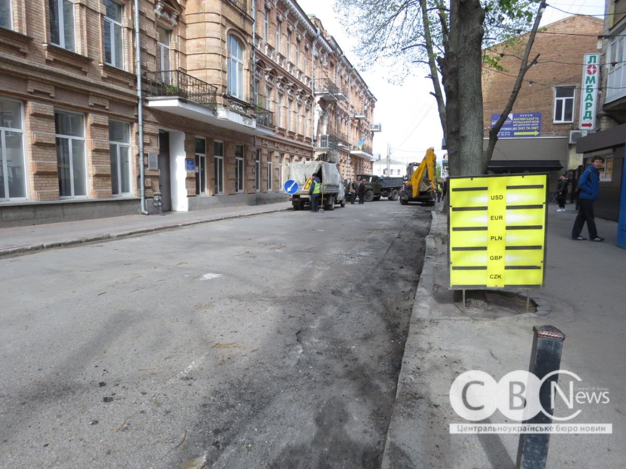 Ремонт дороги на вулиці Гоголя