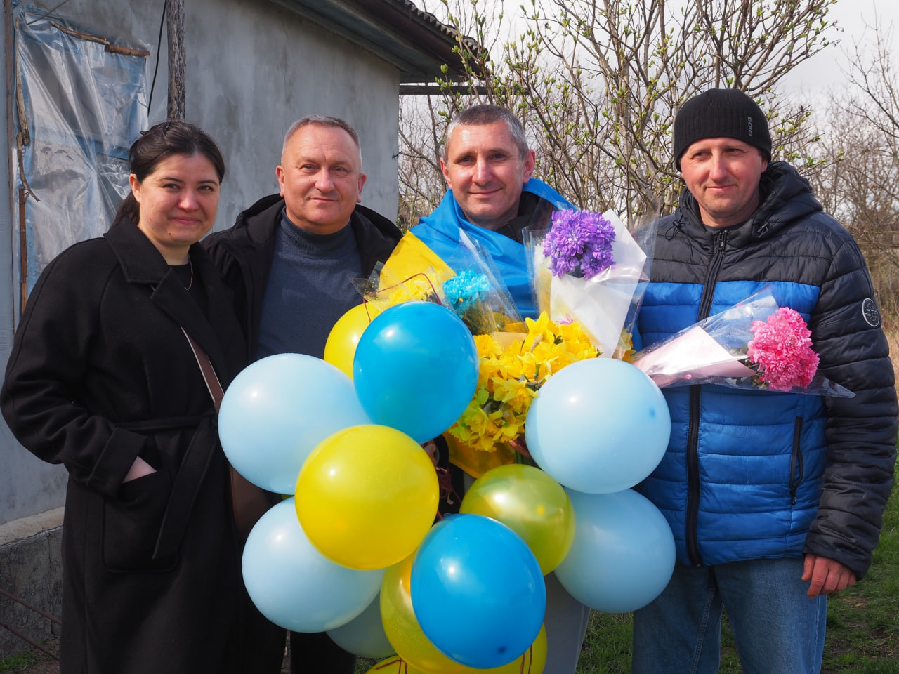 Жителі громади зустрічають Бориса Аксентійчука