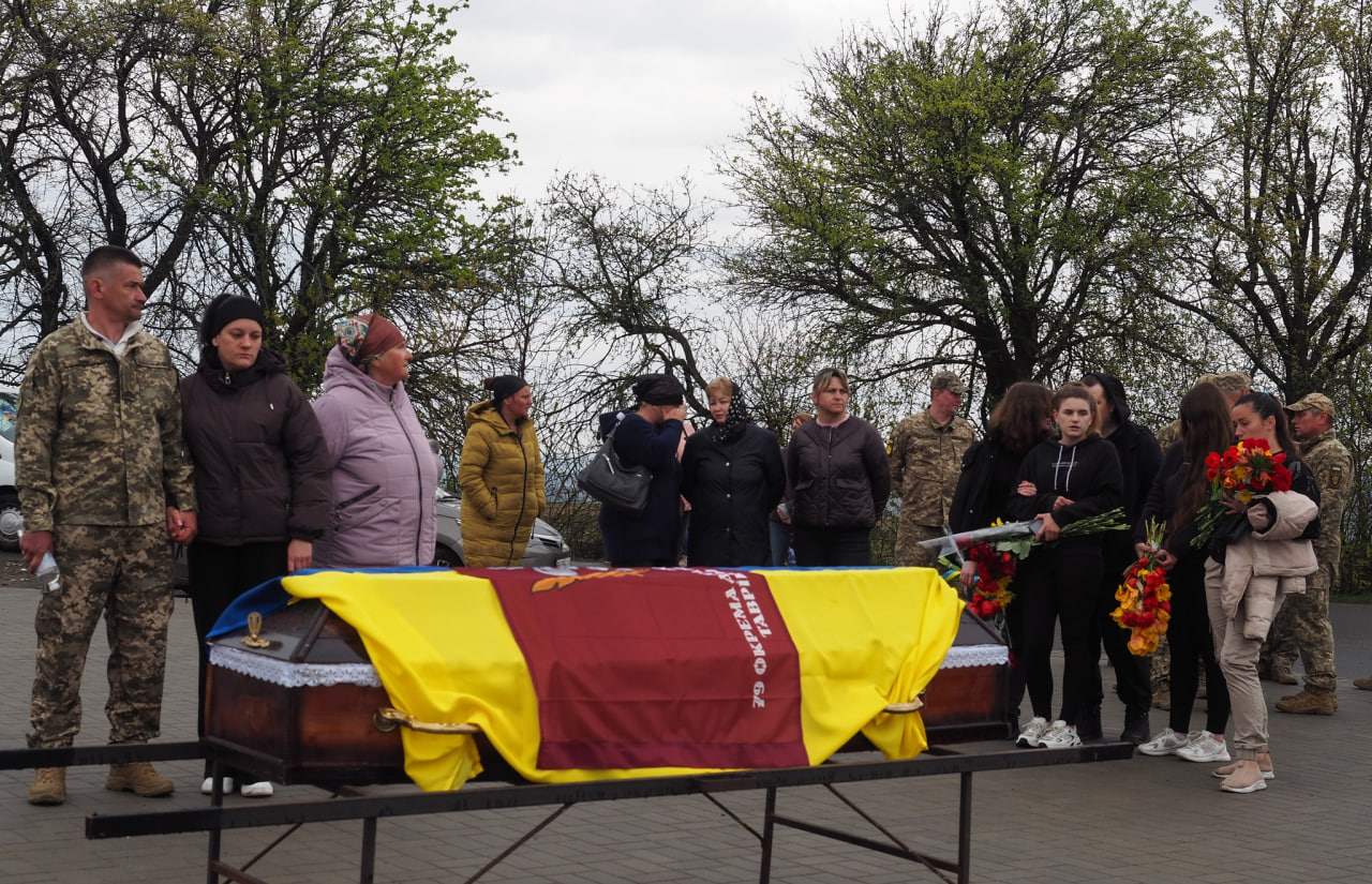 Церемонія прощання із полеглим Павлом Алєксєєвим