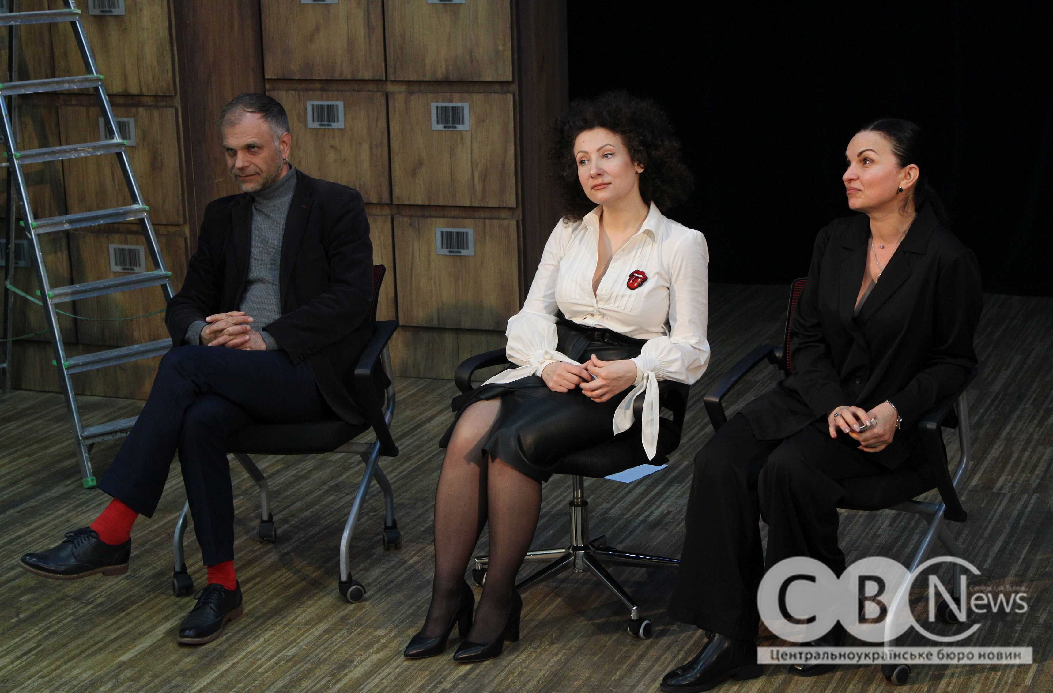 Антон Меженін, Олена Горбунова та Євгенія Канівець