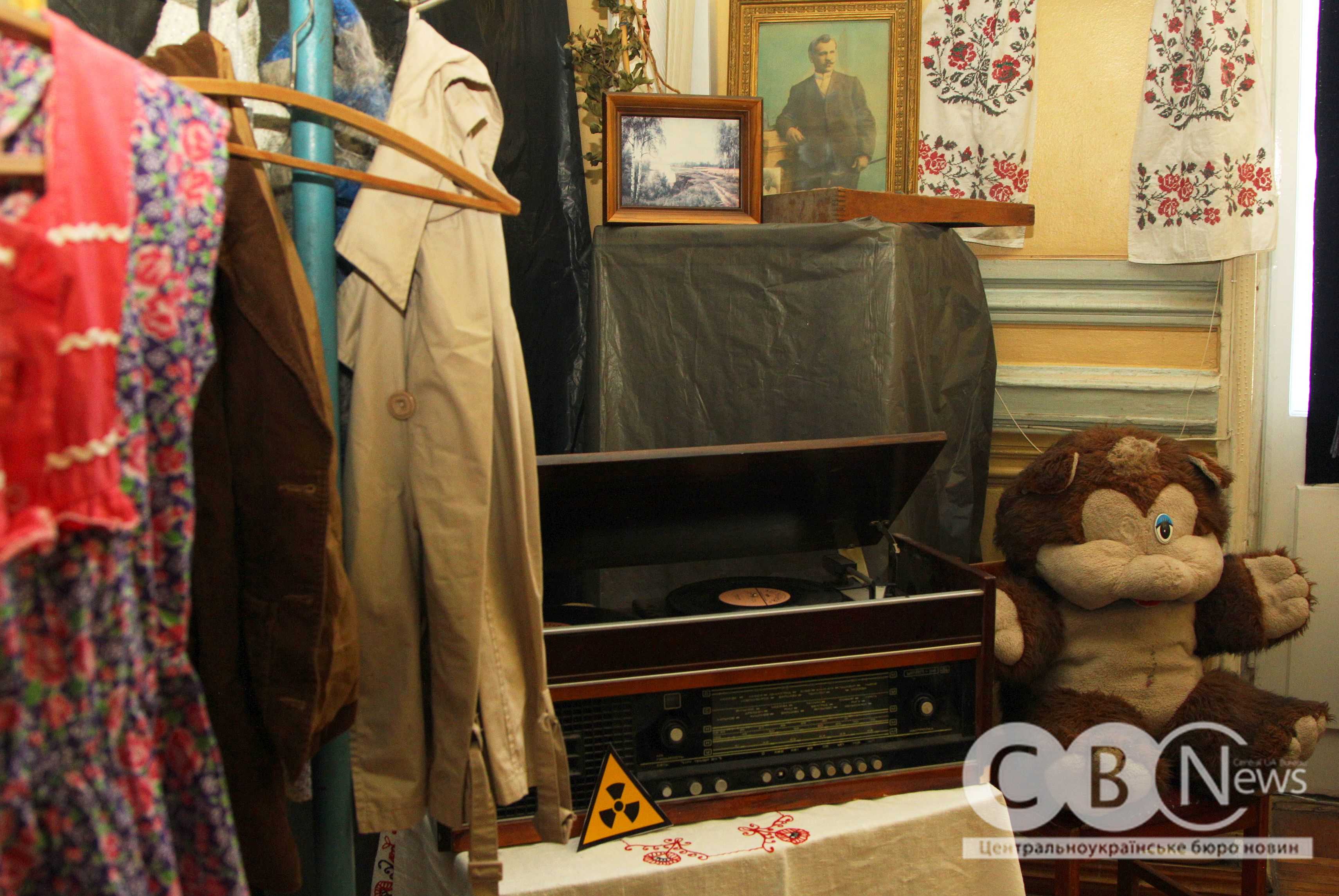 Імпровізована кімната в Прип'яті як частина виставки