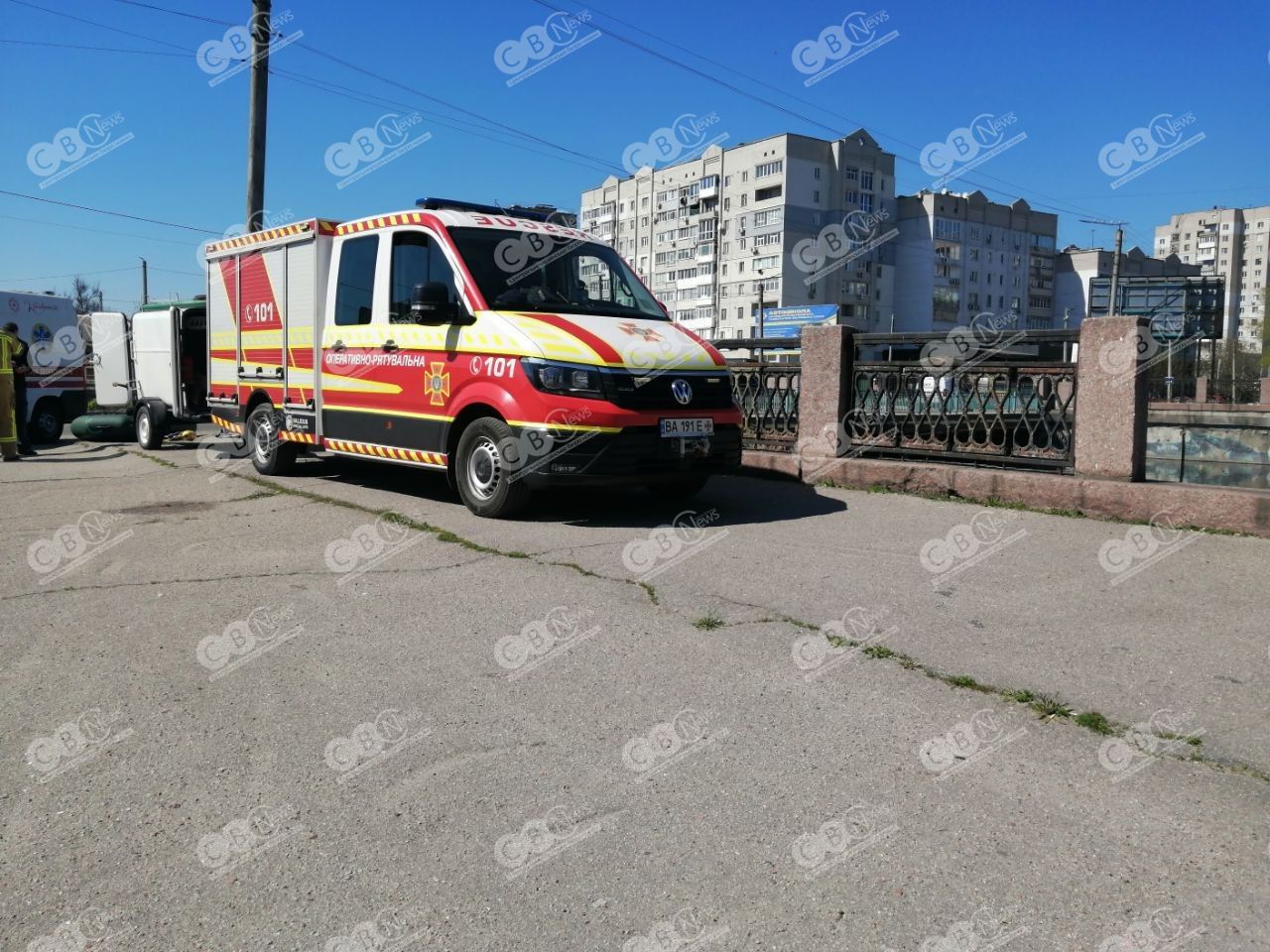 Рятувальники на набережній Інгулу в Кропивницькому