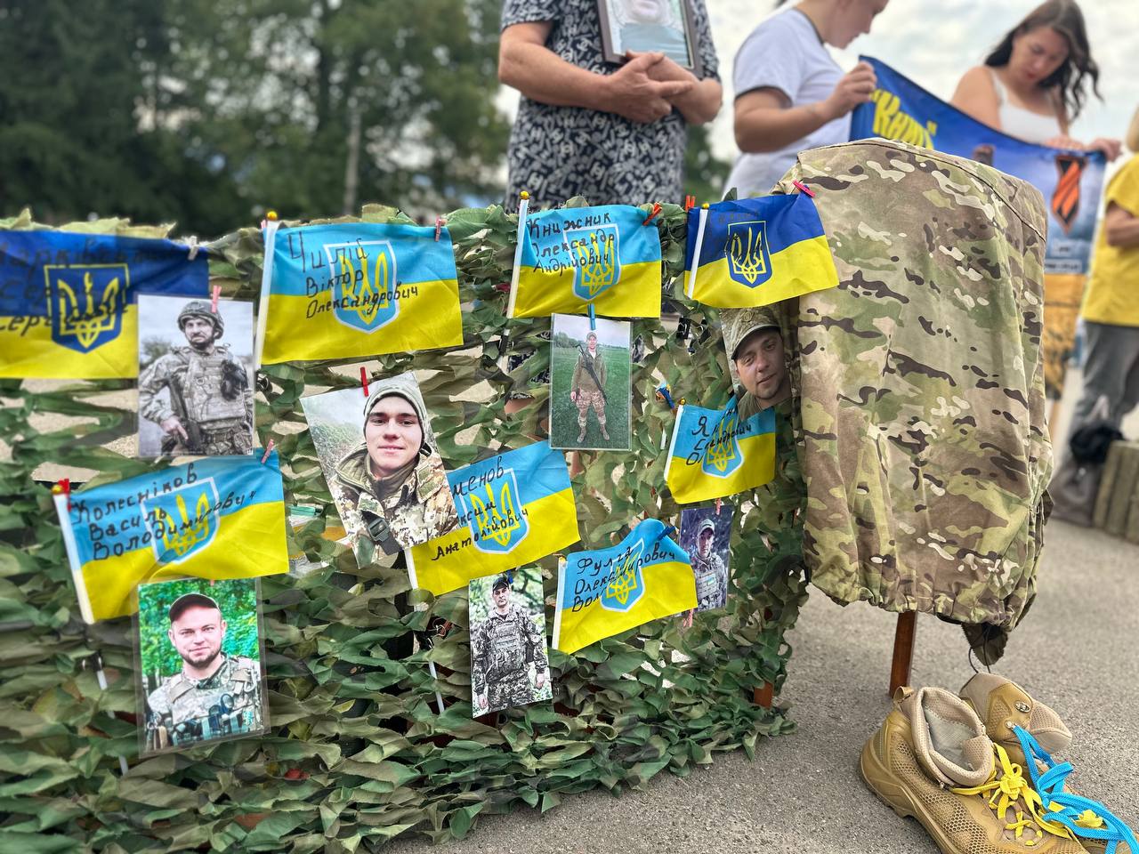 Акція на підтримку полонених та зниклих безвісти відбулась у Помічній