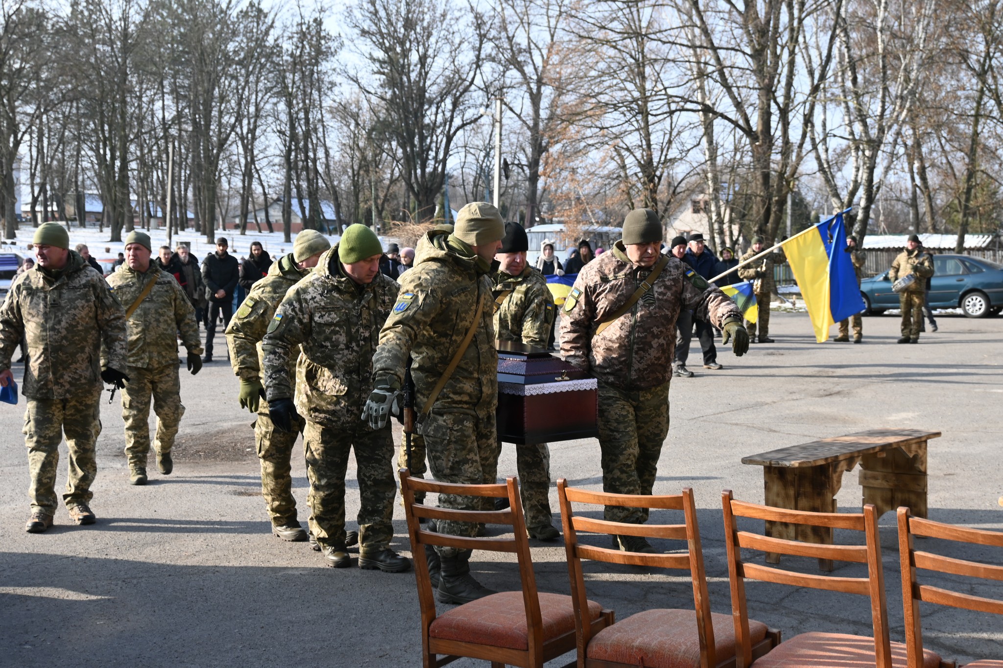 Прощання з Віталієм Поповим у Великоандрусівській громаді