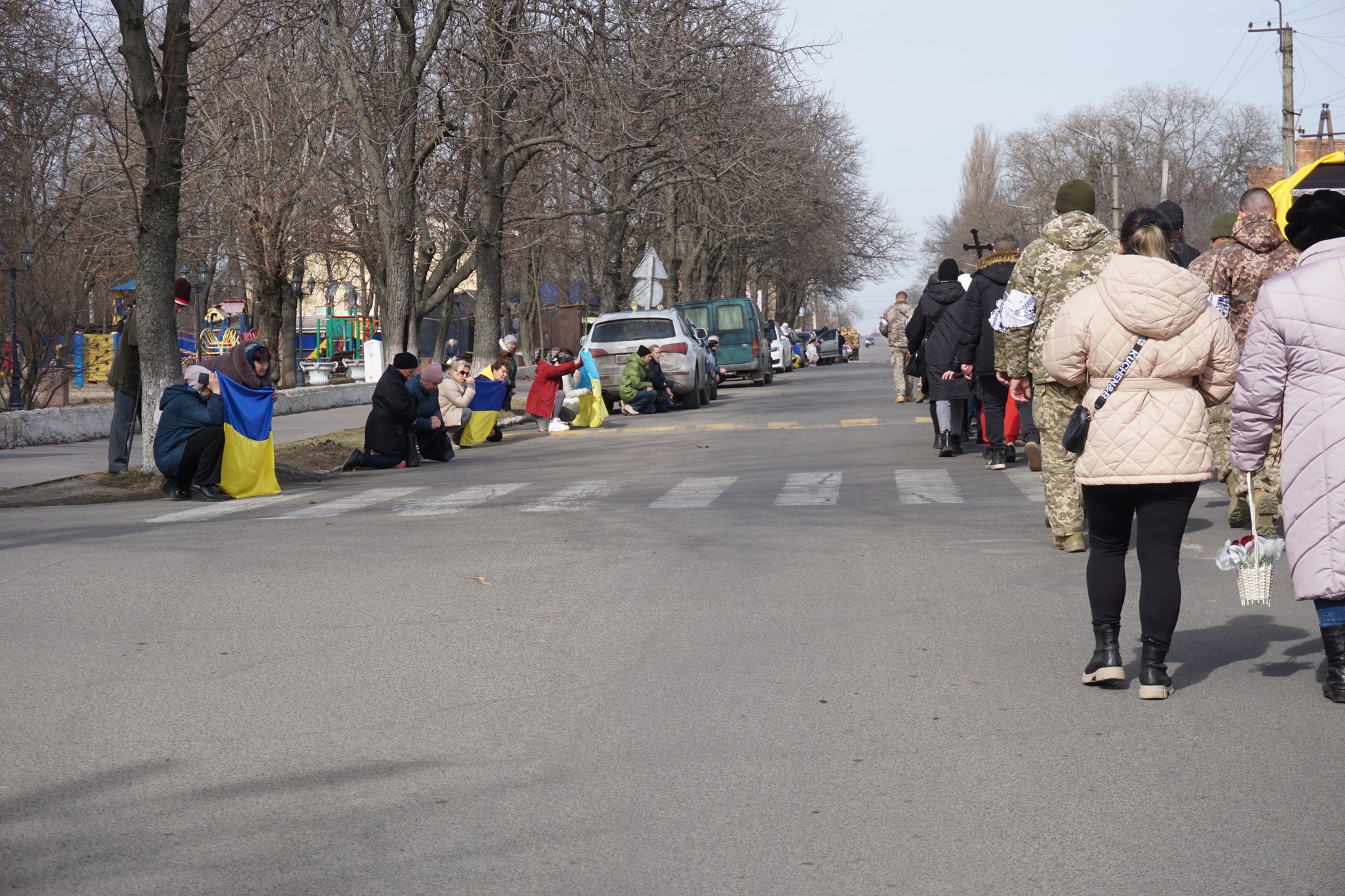 У Гайворонській громаді в останню путь провели загиблого на Харківщині військового Андрія Горбатюка