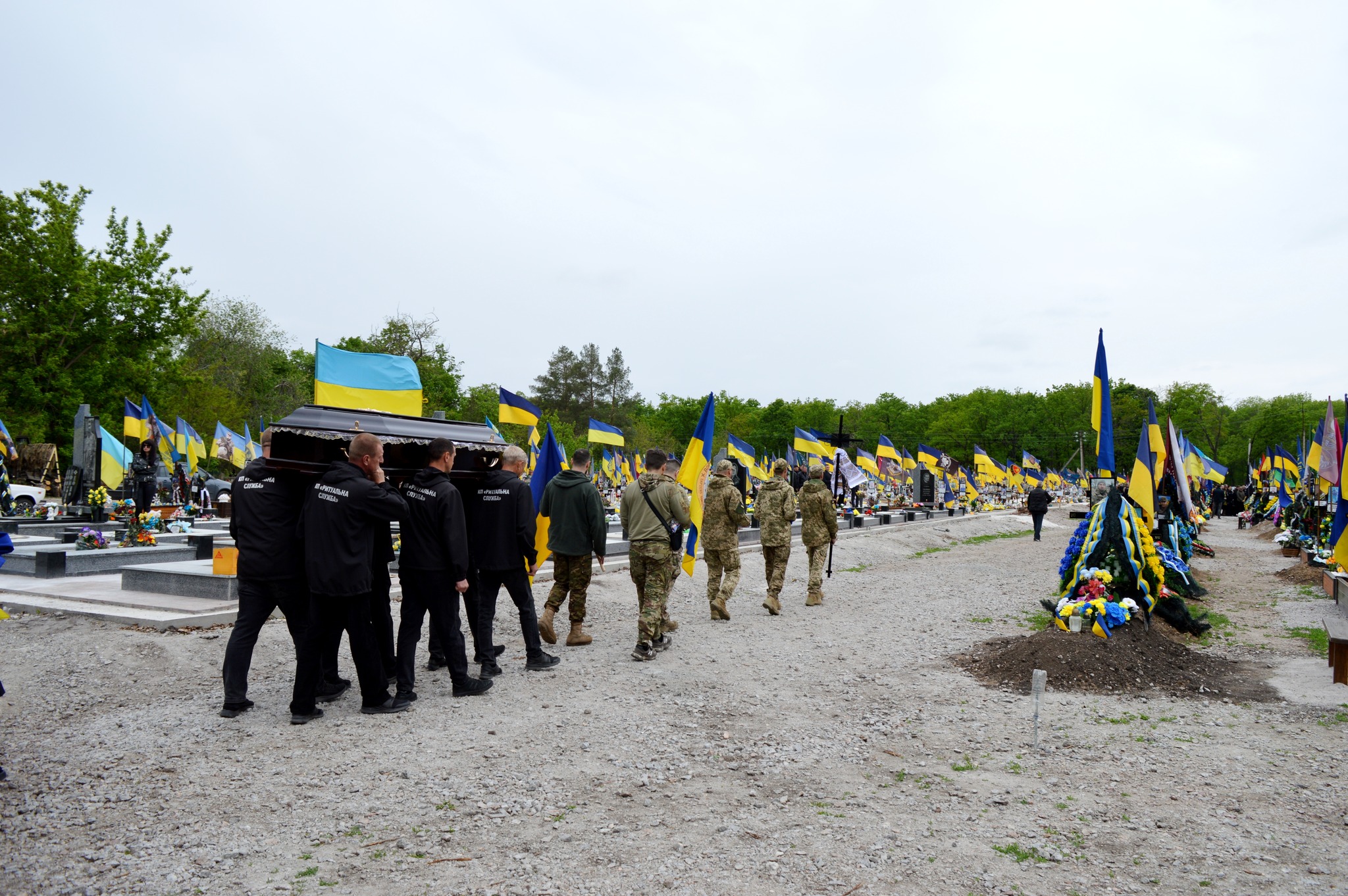 Прощання з бійцями з Кропивницького